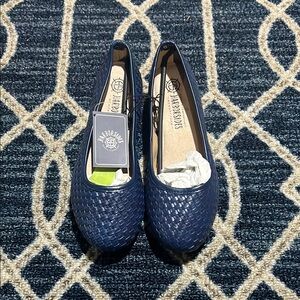Harborsides Women's Blue Woven Loafers